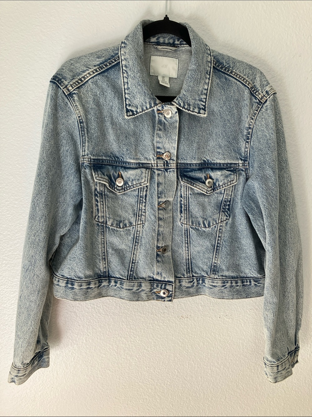 H&M Classic Light Wash Denim Jacket - Women